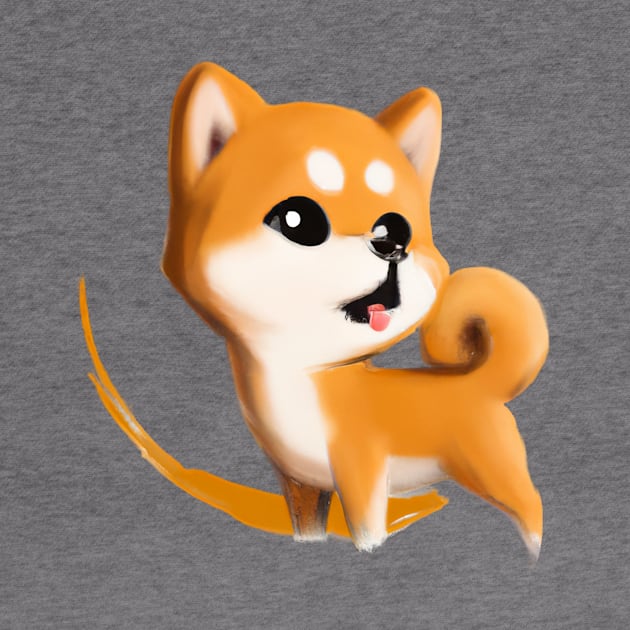 Cute Shiba Inu Drawing by Play Zoo